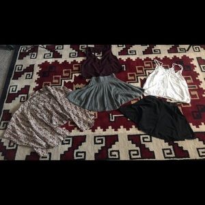 Brandy Melville bundle!! 2 skirts, 2 tanks, 1 wrap